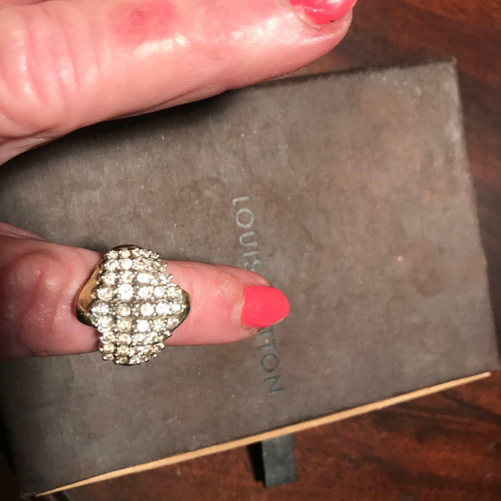 SOLD SOLD SOLD : DIAMOND RING Sz 7 7.6 GRAMS - Picture 6 of 8